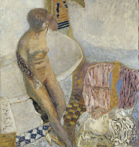 Nude at her bath - Pierre Bonnard