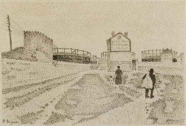 Passage du puits-bertin, Paul Signac, 1887.