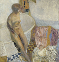Nude at her bath