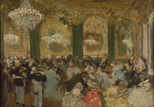 Le bal, huile sur toile d'Edgar Degas