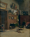 L'atelier de la rue de Furstenberg, huile sur toile de Jean Frédéric Bazille