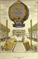 Première ascension en ballon libre par Pilâtre de Rozier et le marquis d'Arlandes, gravure anonyme