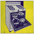 Kitchen range (Kitchen stove), Huile sur toile de Roy Lichtenstein