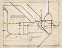 esquisse pour le plan du métro de Londres