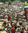 Dhaka, congestion normale du trafic