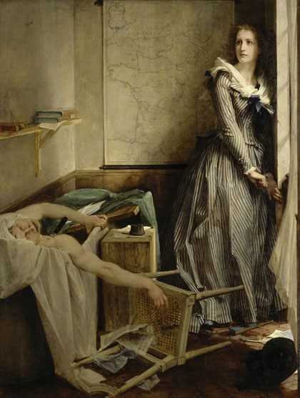 July 13, 1793: Murder of Marat by Charlotte Corday - Paul Baudry