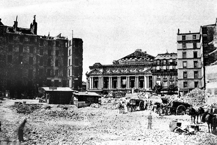 Clearing work for the Paris Opera House; razing Butte des Moulins - anonymous