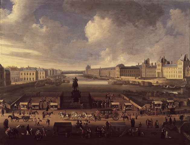 Pont Neuf, seen from the entrance to Place Dauphine - anonymous