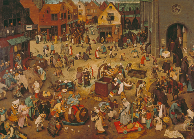 The Fight Between Carnival and Lent - Pieter Bruegel The Elder