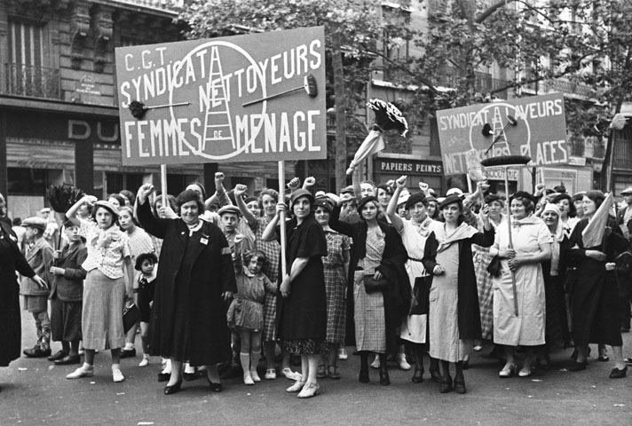 Défilé du syndicat C.G.T. des femmes de ménage - Anonyme