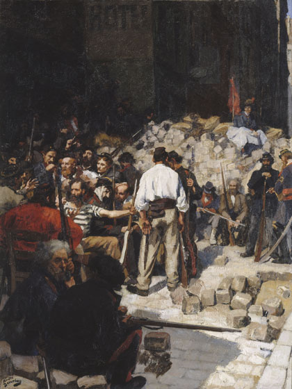 The Barricade, 1871 - André Victor Edouard Devambez