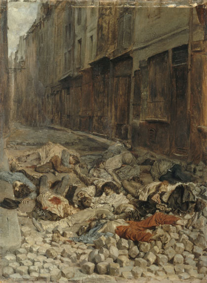 The Barricade, Rue de la Mortellerie - Jean-Louis-Ernest Meissonier