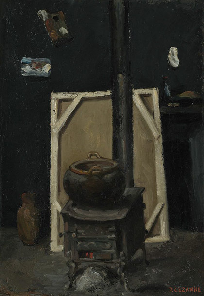 The Stove in the Workshop - Paul Cézanne