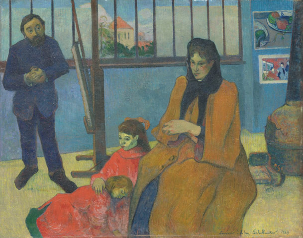 La famille Schuffenecker, huile sur toile de Paul Gauguin
