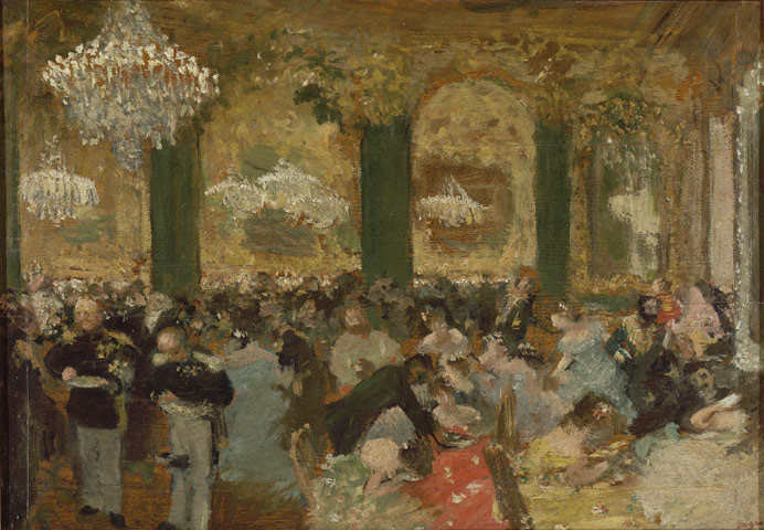 Le bal, huile sur toile d'Edgar Degas