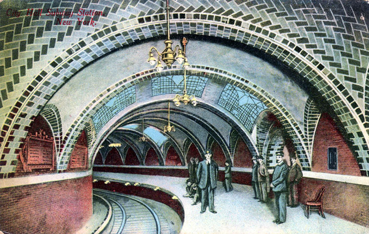 station de métro « New York City Hall »