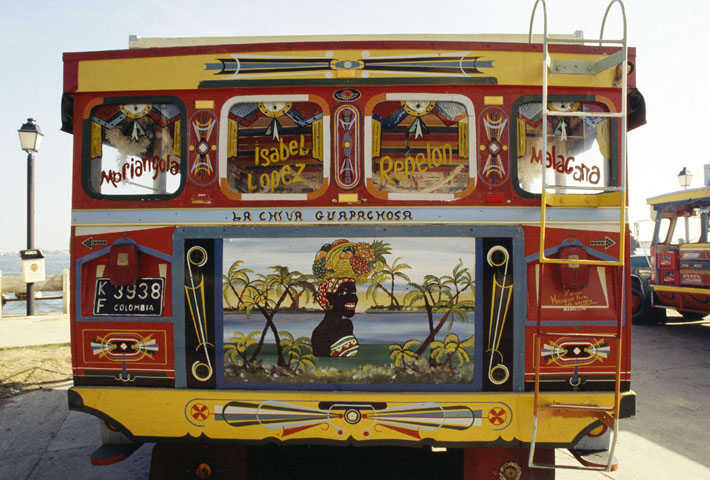 arrière d'un bus, Cartagena de Las Indias