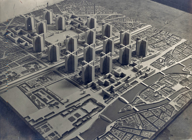 Model of the Voisin Plan for Paris - Le Corbusier