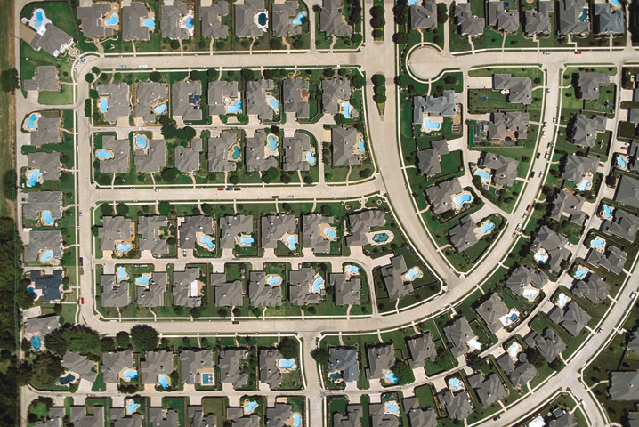 Large Houses on Small Lots - Plano, Texas -Alex Maclean