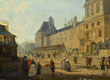 La façade du Louvre vue de la rue Fromenteau